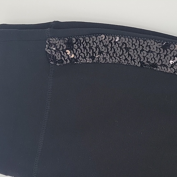 Black Sequin-Trimmed Pants NWT - Picture 7 of 13